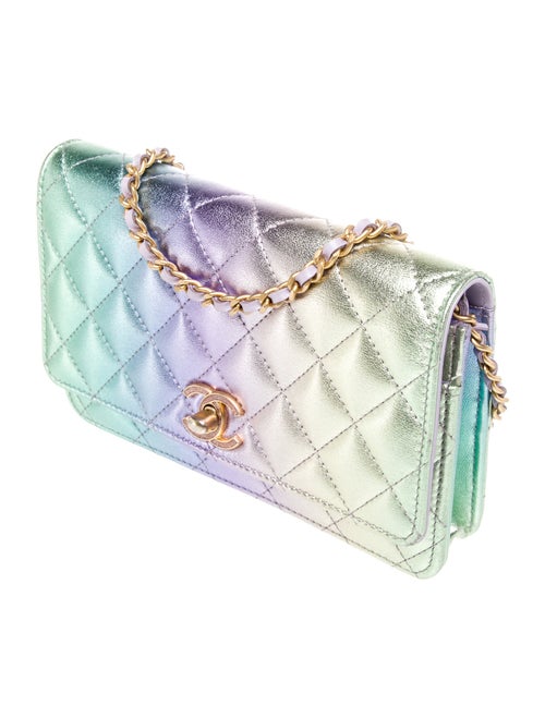 Chanel Iridescent Rainbow Wallet On Chain