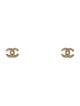Chanel Strass CC Stud Earrings