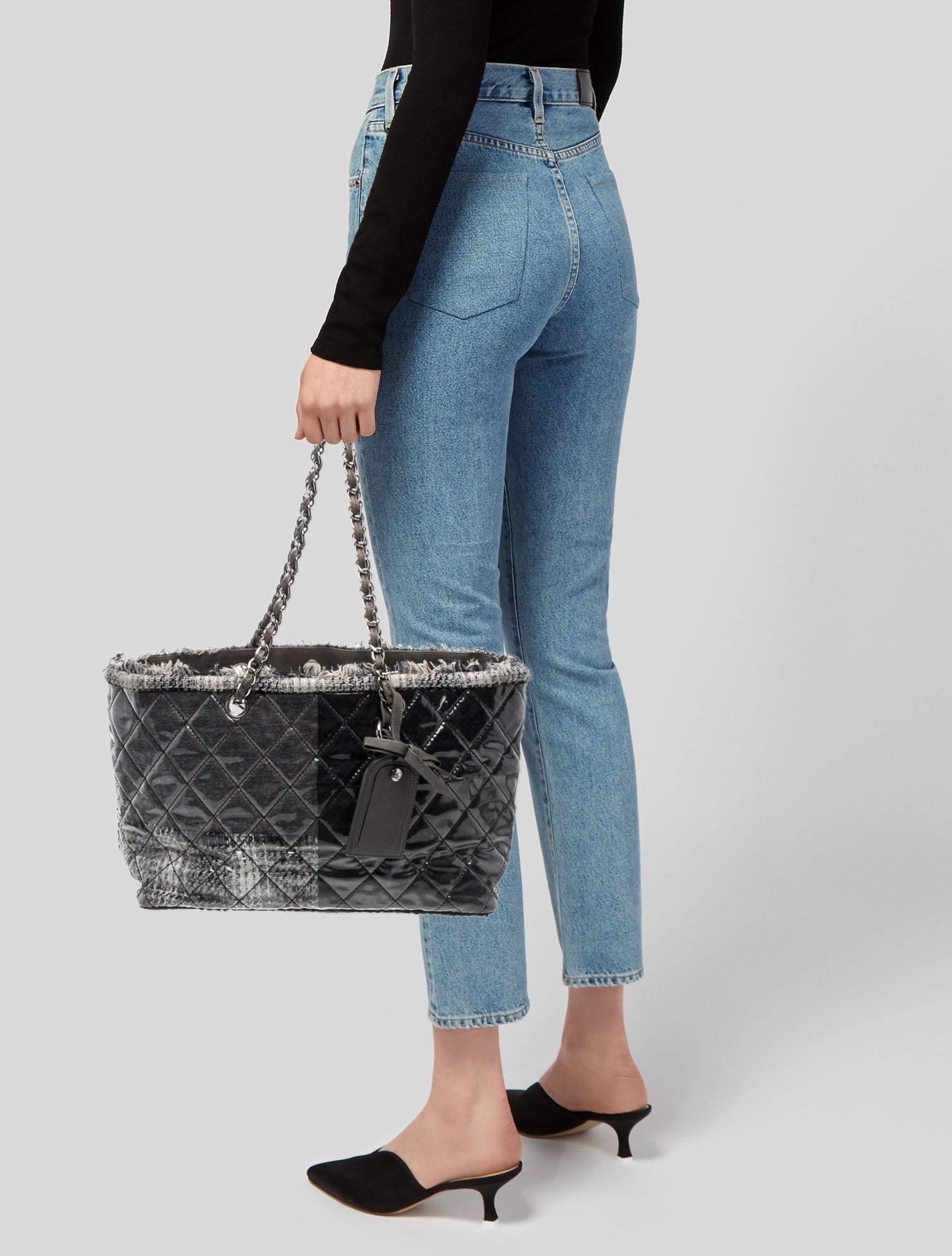 Chanel Funny Tweed Patchwork Tote