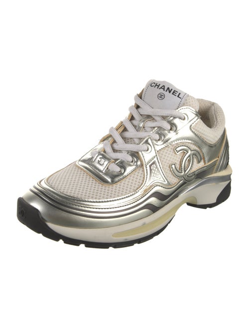 Chanel Interlocking CC Logo Mesh Accents Sneakers