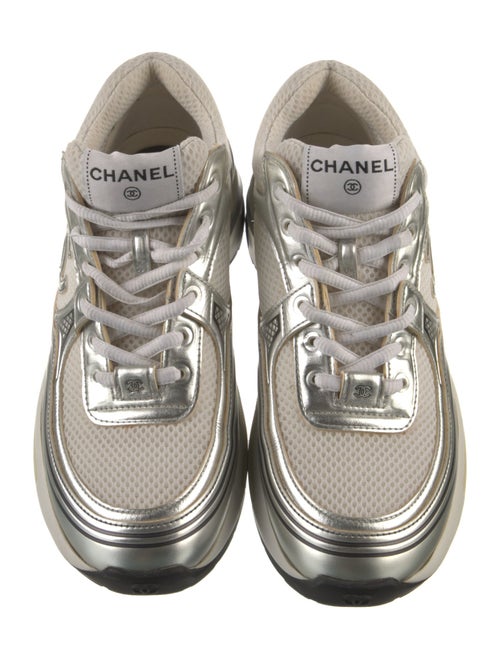 Chanel Interlocking CC Logo Mesh Accents Sneakers