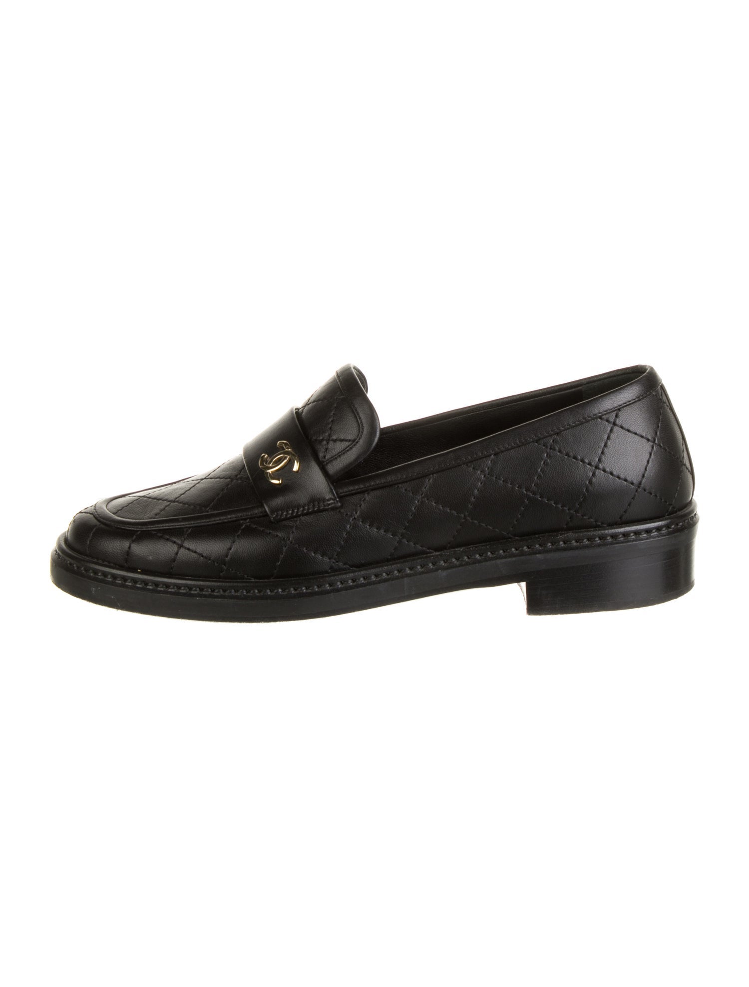 Chanel 2020 Interlocking CC Logo Loafers