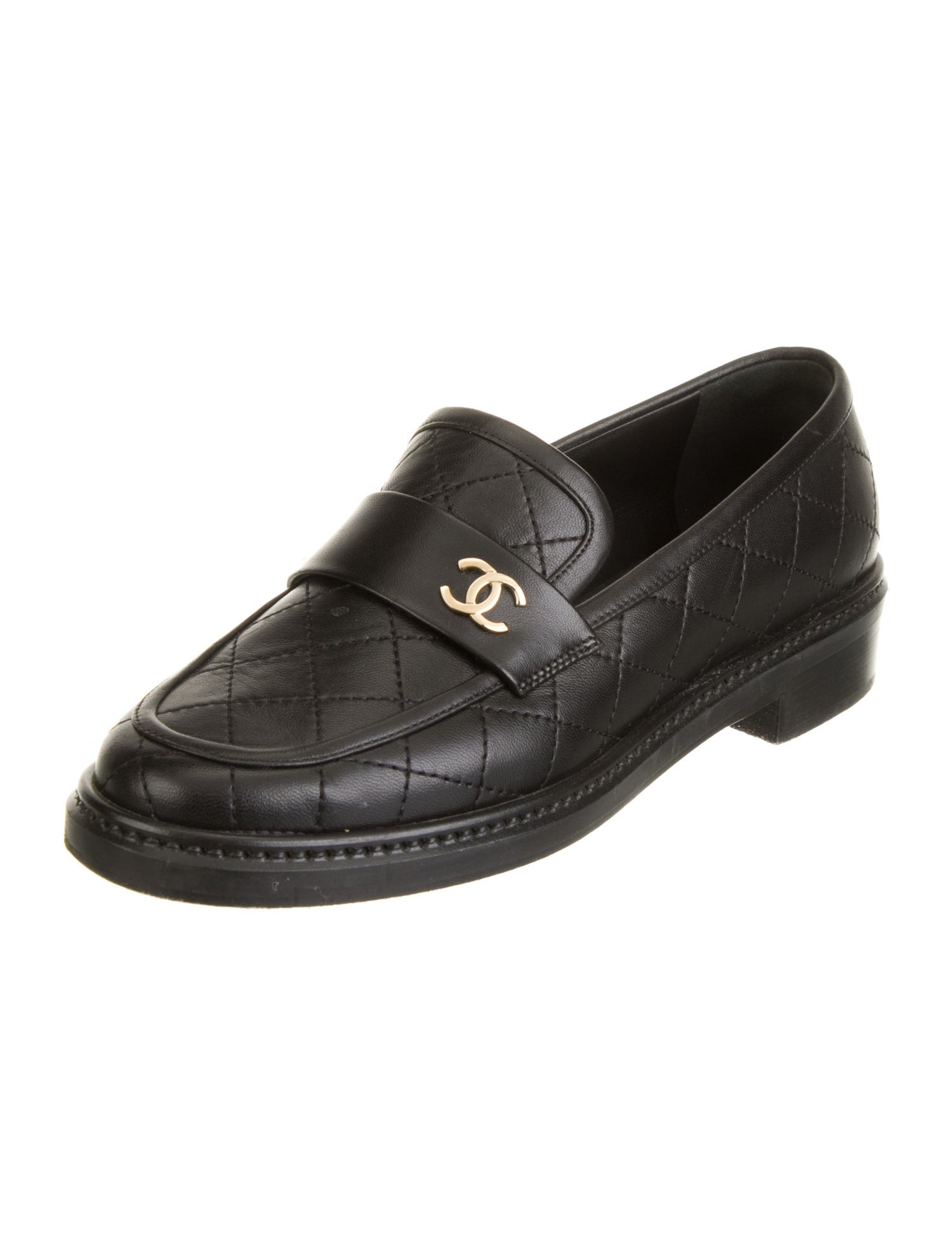 Chanel 2020 Interlocking CC Logo Loafers