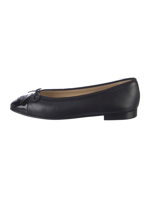 Chanel Interlocking CC Logo Lambskin Ballet Flats