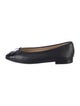 Chanel Interlocking CC Logo Lambskin Ballet Flats