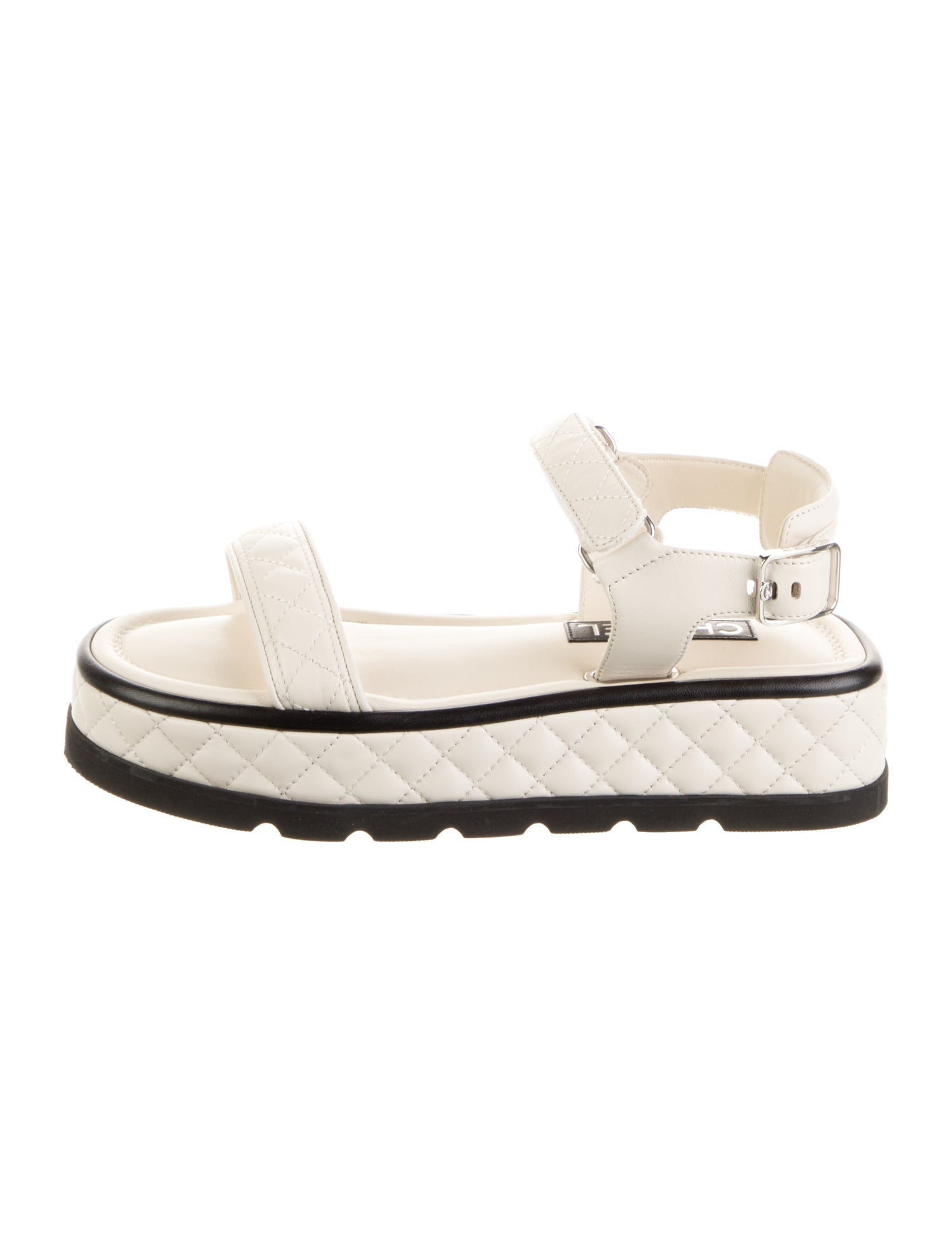 Chanel 2022 Interlocking CC Logo Sandals