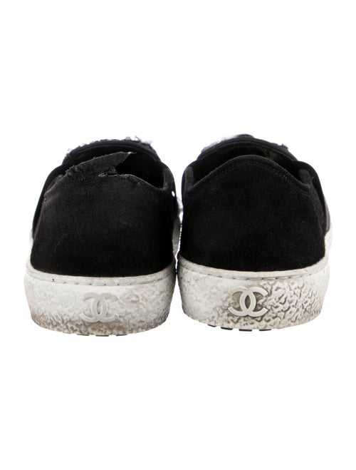Chanel Interlocking CC Logo Tweed Sneakers