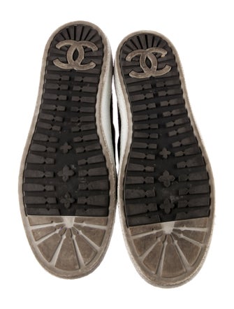 Chanel Interlocking CC Logo Tweed Sneakers