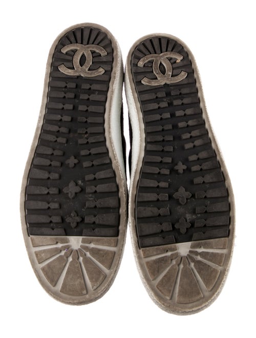 Chanel Interlocking CC Logo Tweed Sneakers