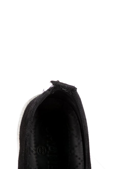 Chanel Interlocking CC Logo Tweed Sneakers