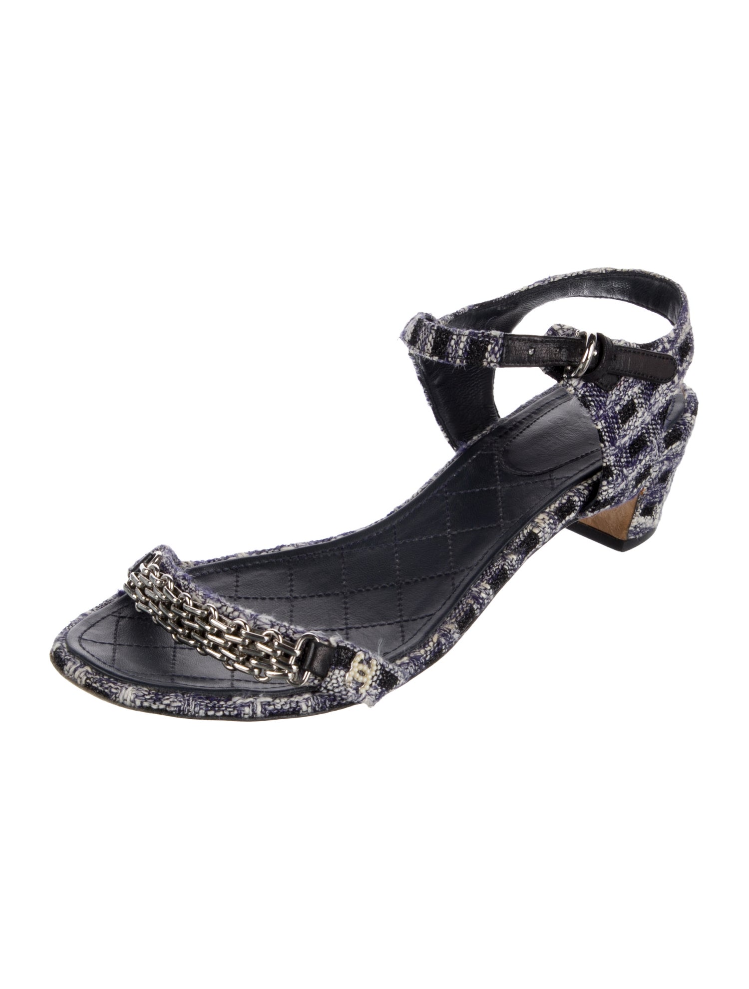 Chanel 2016 Interlocking CC Logo Sandals