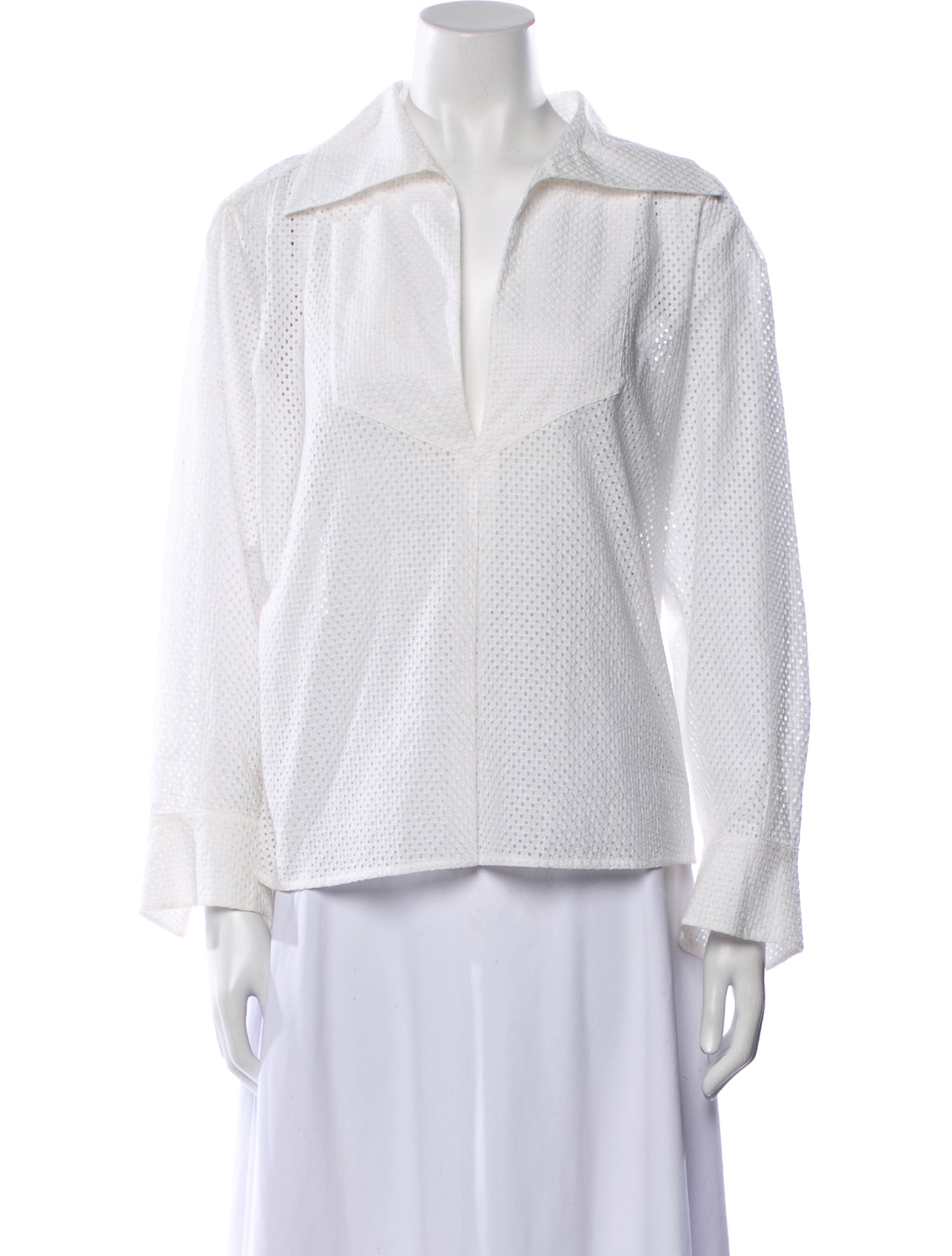 Chanel 2017 Long Sleeve Blouse