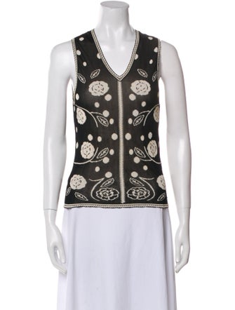 Chanel 2002 Printed Top