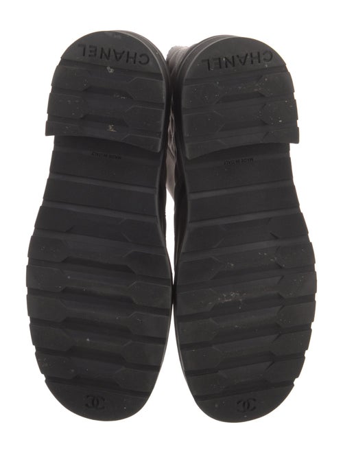 Chanel 2022 Interlocking CC Logo Combat Boots