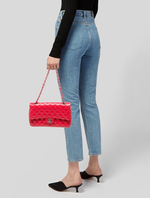 Chanel Classic Patent Medium Double Flap Bag