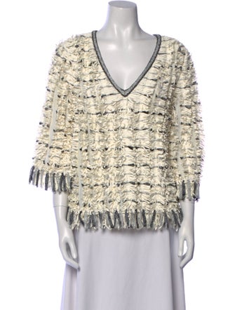 Chanel 2018 Printed Blouse