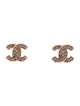 Chanel Strass CC Stud Earrings