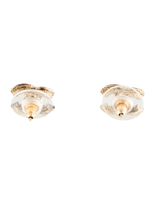 Chanel Strass CC Stud Earrings