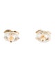 Chanel Strass CC Stud Earrings
