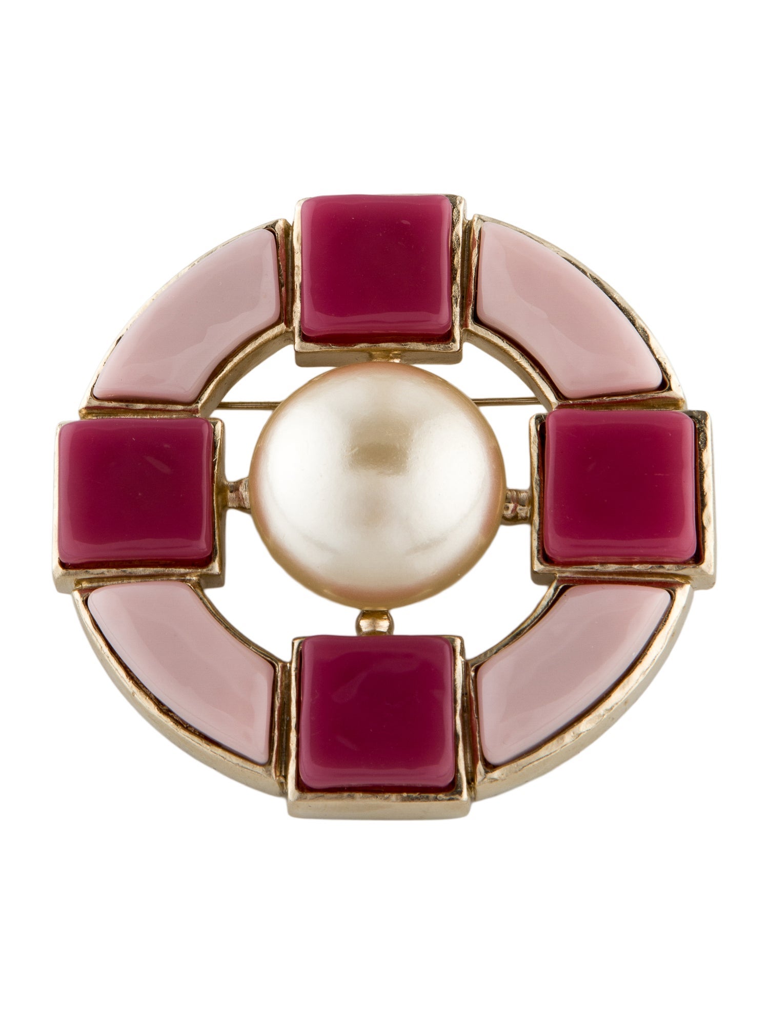 Chanel Faux Pearl & Resin Brooch
