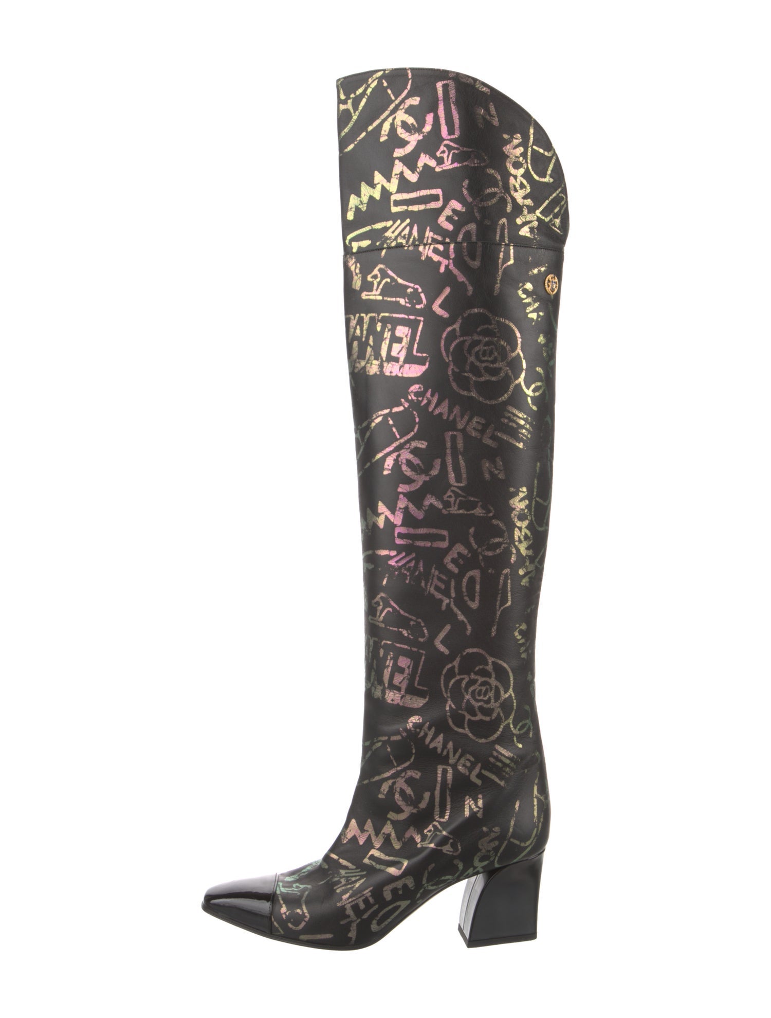 Chanel 2019 Interlocking CC Logo Boots