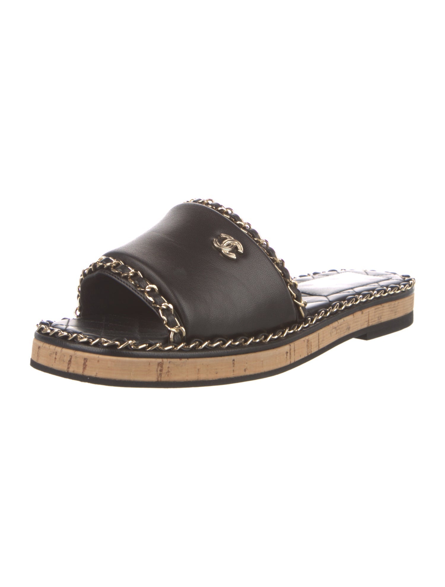 Chanel 2022 Interlocking CC Logo Slides