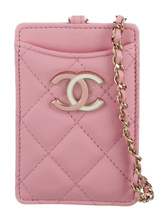 Chanel ID Card Holder With Chain