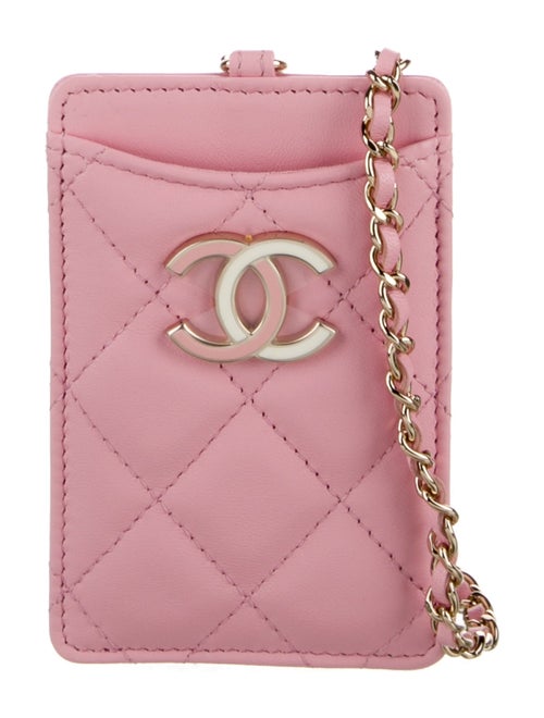 Chanel ID Card Holder With Chain
