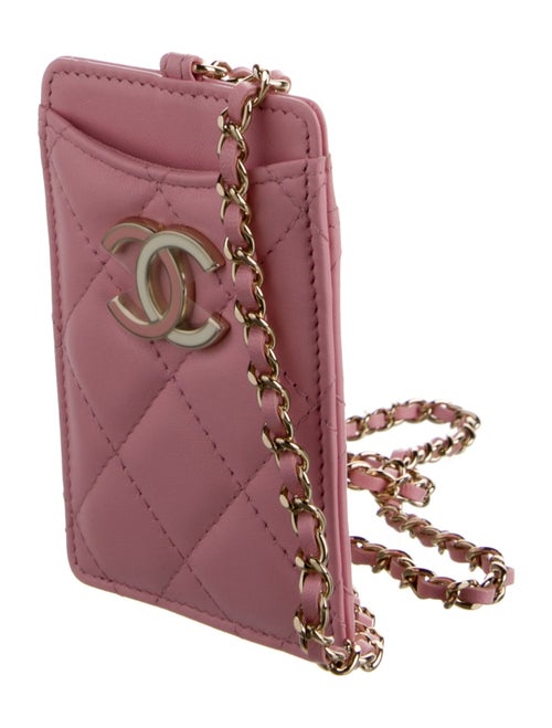 Chanel ID Card Holder With Chain