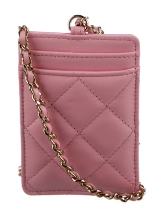 Chanel ID Card Holder With Chain