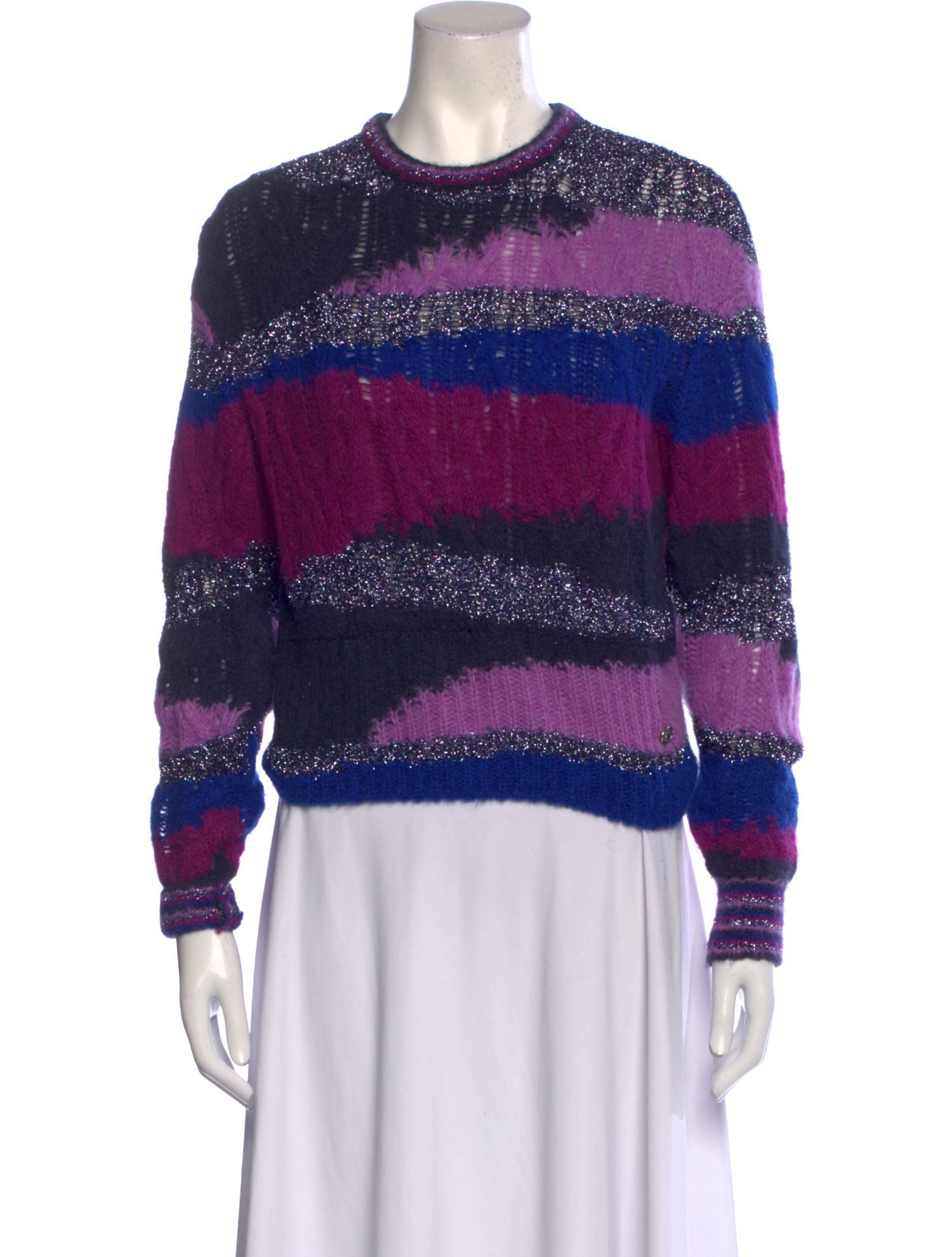 Chanel 2022 Striped Sweater