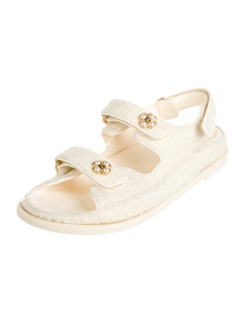 Chanel Interlocking CC Logo Sandals