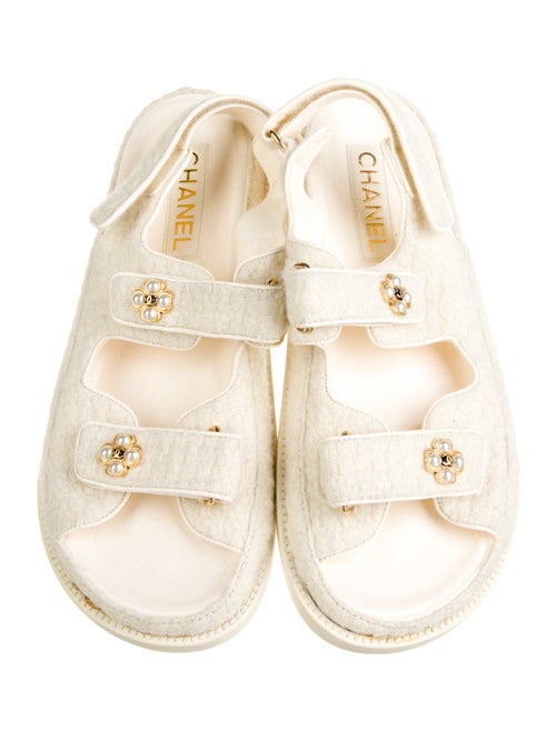 Chanel Interlocking CC Logo Sandals