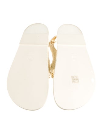Chanel Interlocking CC Logo Sandals