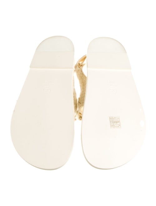 Chanel Interlocking CC Logo Sandals