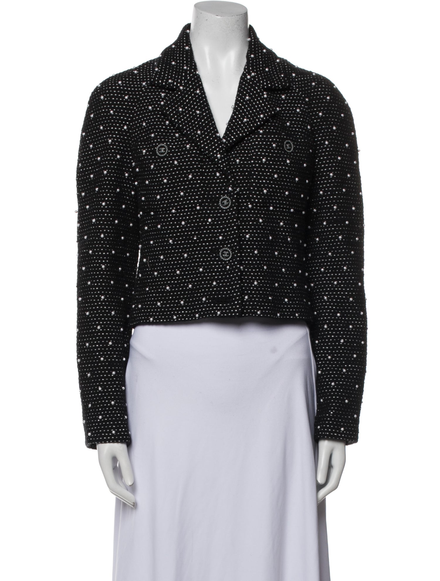 Chanel 2024 Polka Dot Print Evening Jacket w/ Tags