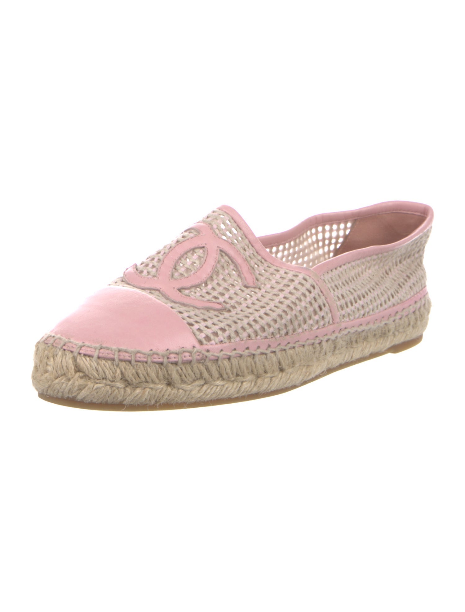Chanel Interlocking CC Logo Mesh Espadrilles
