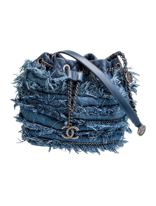 Chanel Fringe Chain Bucket Bag