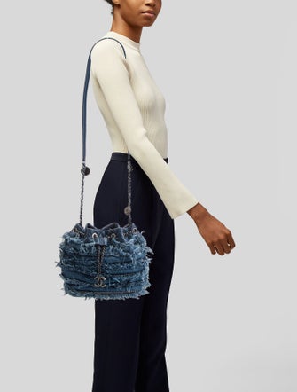 Chanel Fringe Chain Bucket Bag