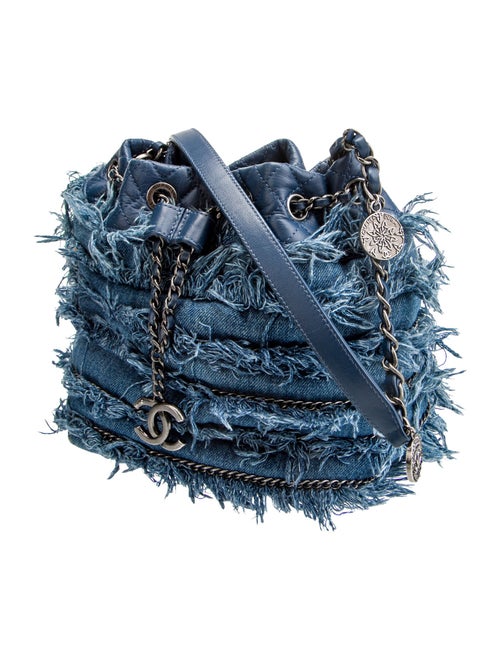 Chanel Fringe Chain Bucket Bag