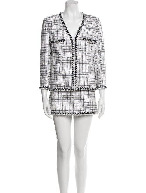 Chanel 2024 Plaid Print Skirt Suit