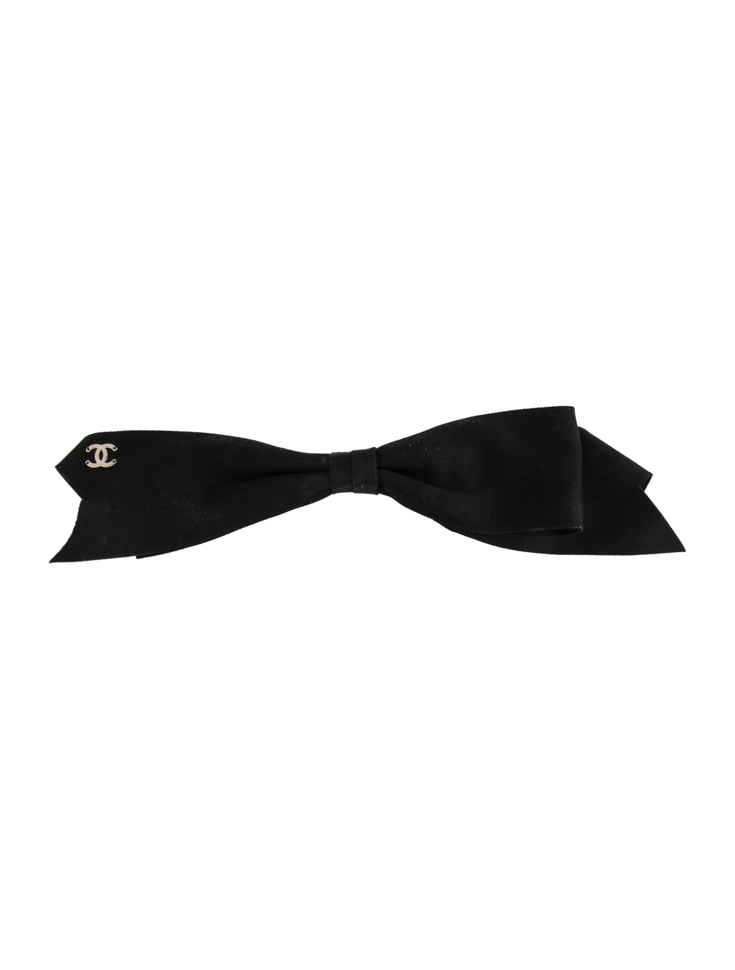 Chanel Silk Bow CC Hair Clip