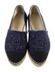 Chanel Interlocking CC Logo Denim Espadrilles