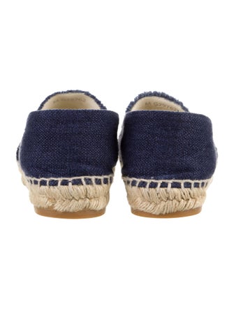 Chanel Interlocking CC Logo Denim Espadrilles