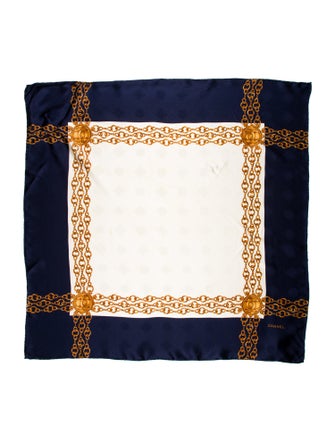 Chanel Jacquard Silk Scarf