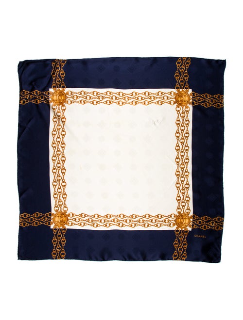 Chanel Jacquard Silk Scarf