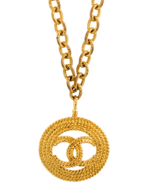 Chanel Vintage CC Pendant Necklace