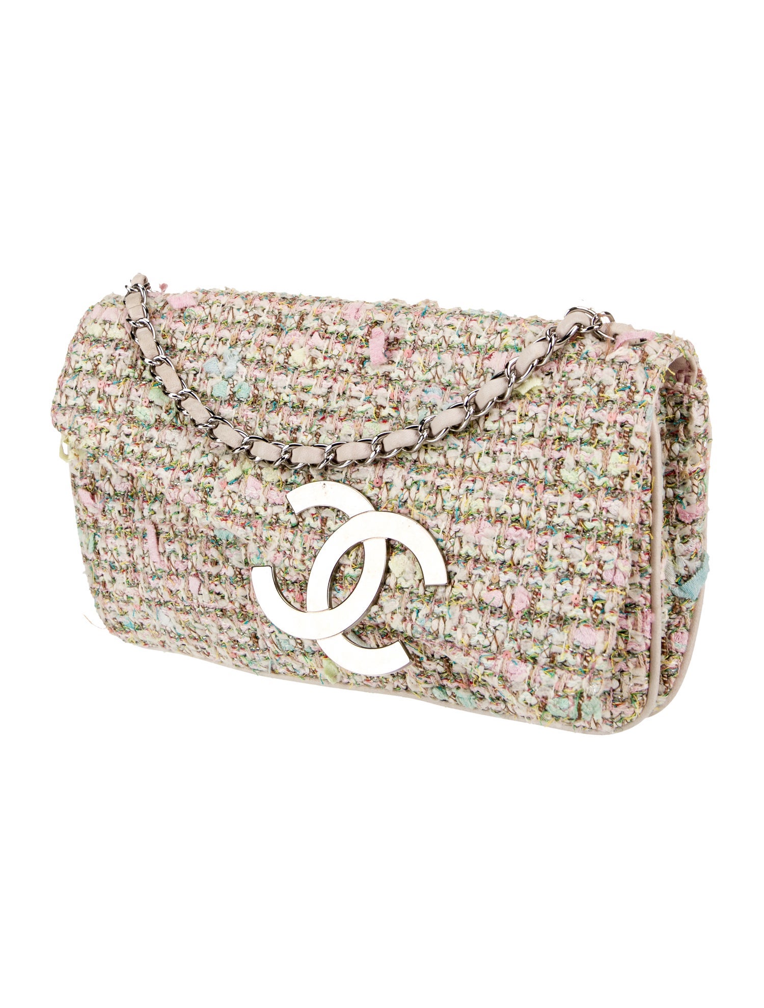 Chanel Medium Tweed Diagonal CC Bag