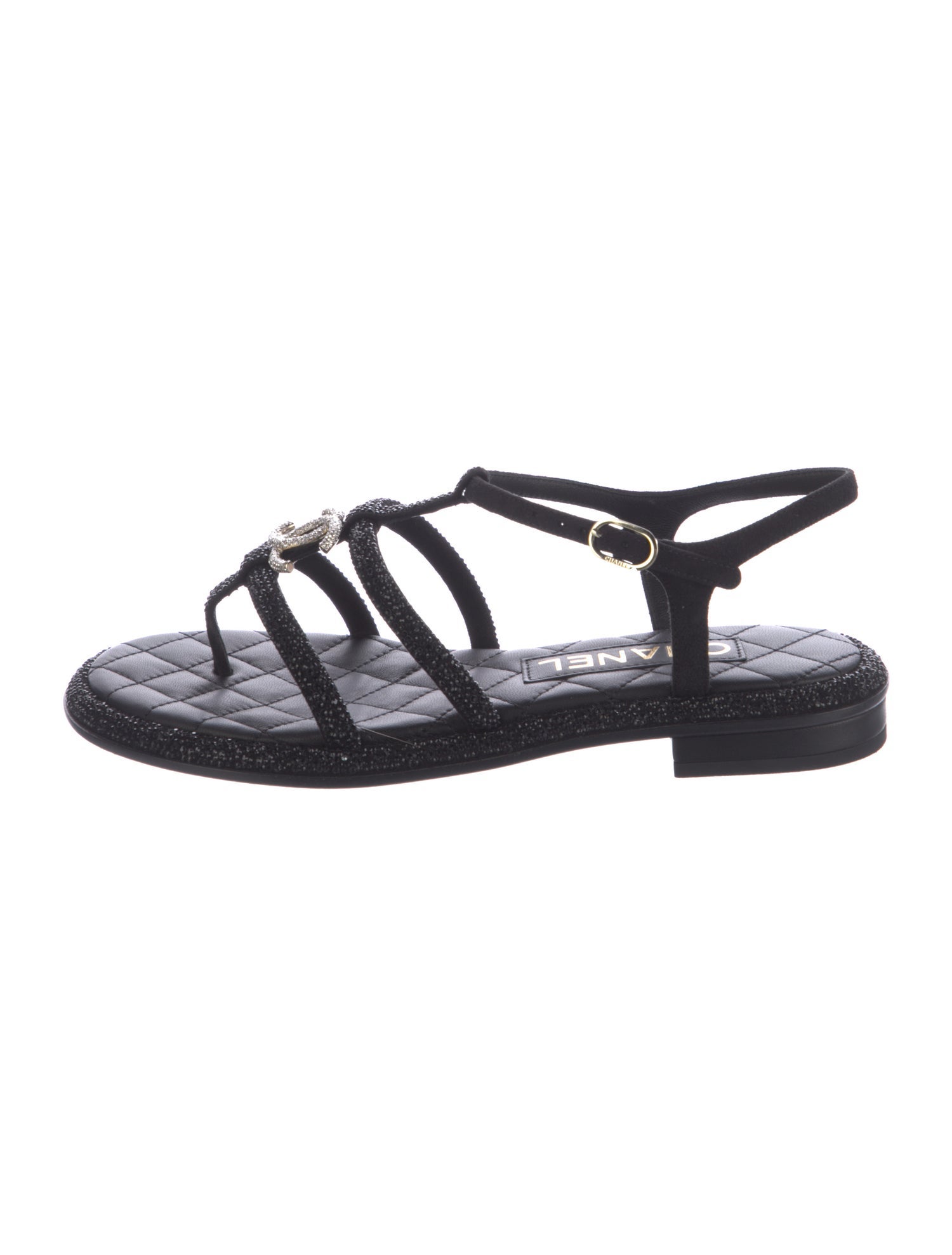 Chanel 2024 Interlocking CC Logo Gladiator Sandals