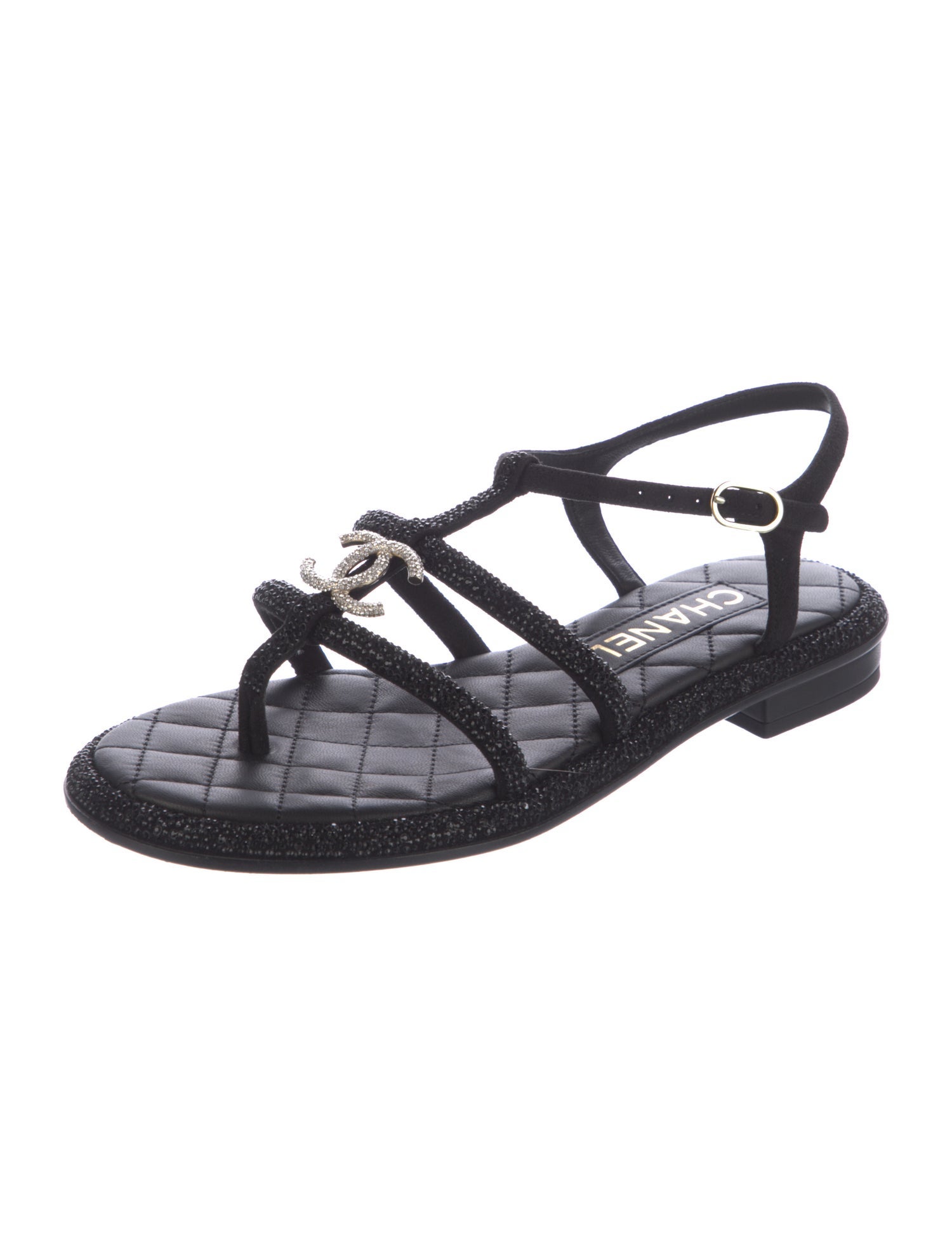 Chanel 2024 Interlocking CC Logo Gladiator Sandals